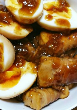 旨い(*^^*)お豆腐の豚肉巻き煮～♬-レシピのメイン写真