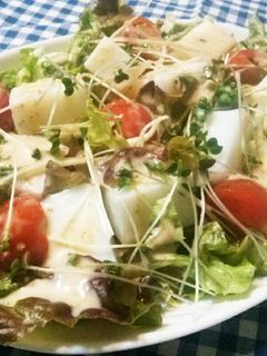 砂糖なし♪牛乳寒天で満腹サラダ(^^)-レシピのメイン写真