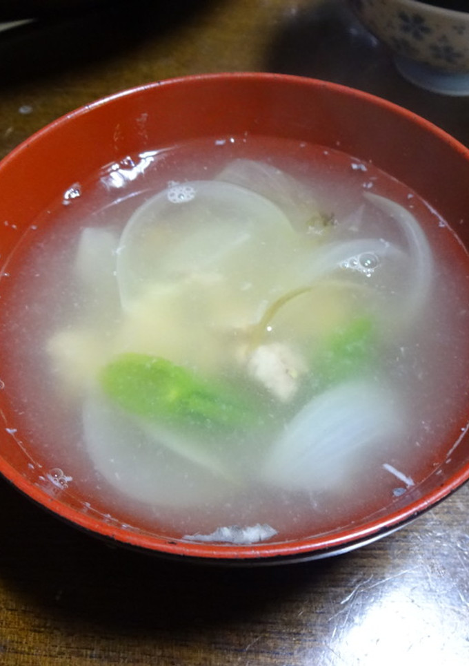 新たまねぎと鮭缶の和風スープ-レシピのメイン写真