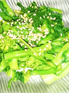 簡単♪菜花のポン酢和え~(*^^*)-レシピのメイン写真
