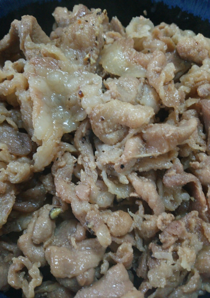 豚丼のあたま　ねぎ抜きで！-レシピのメイン写真