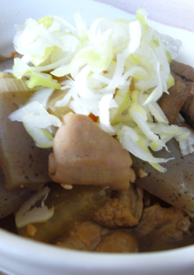 圧力鍋で簡単モツ煮～家庭の味風～-レシピのメイン写真