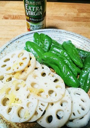 グリル野菜とオリーブオイル-レシピのメイン写真