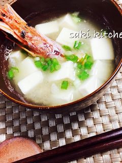 ♡海老のお味噌汁♡-レシピのメイン写真