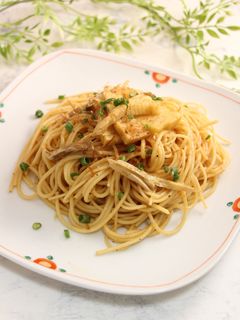 簡単!春パスタ☆ゆず胡椒ペペロンチーノ-レシピのメイン写真
