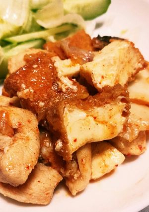 厚揚げでかさ増し！鶏キムチ-レシピのメイン写真