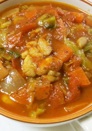 キャベツたっぷり鶏もも肉のトマトスープ-レシピのメイン写真