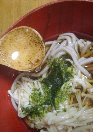 蕎麦にオリーブオイルかけてね-レシピのメイン写真