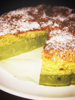 甘さ控えめ!抹茶のマジックケーキ-レシピのメイン写真