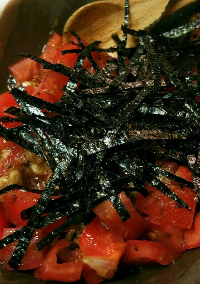 トマトと納豆！の簡単和え物-レシピのメイン写真