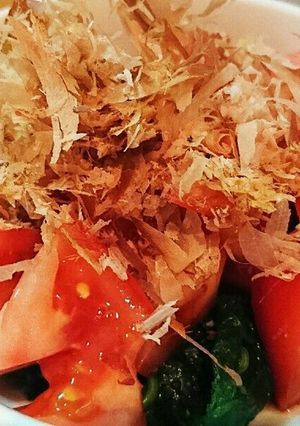 トマトとほうれん草の和風和え-レシピのメイン写真