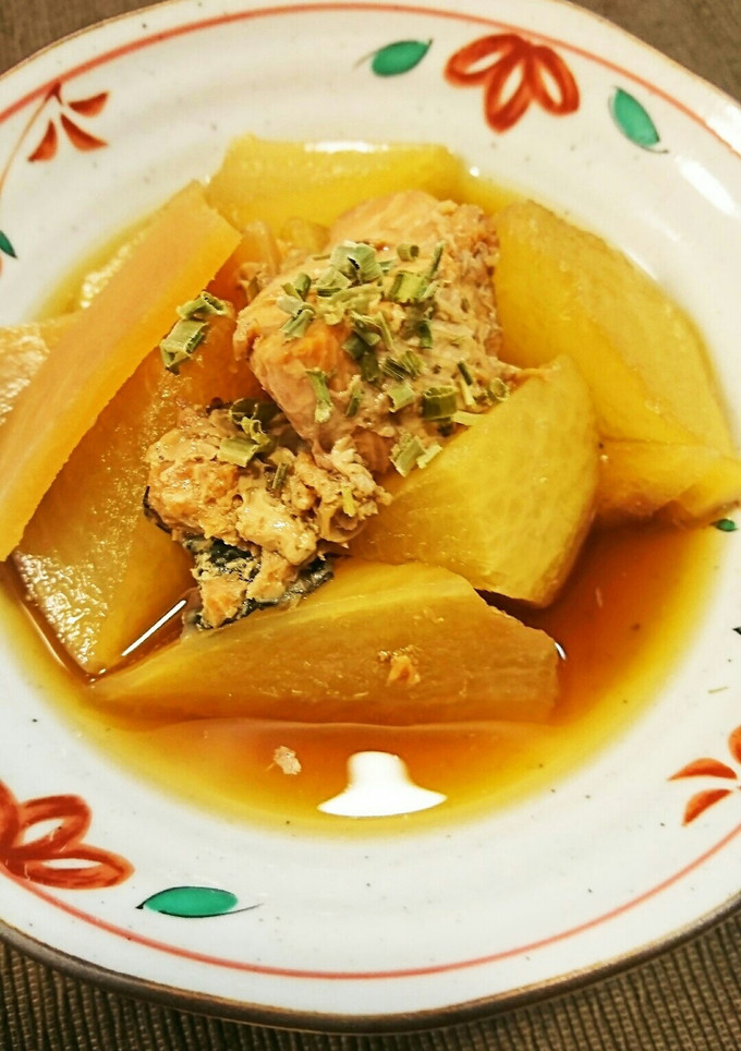☺簡単大根と鮭の缶詰の煮物❗-レシピのメイン写真