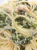 明太子とほうれん草のクリームパスタ