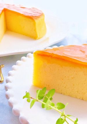 ひび割れしづらいスフレチーズケーキ-レシピのメイン写真