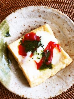 レンジで厚揚げピザマルゲリータ風-レシピのメイン写真