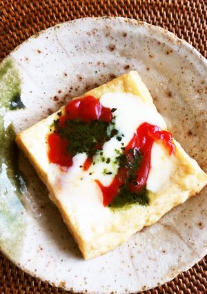 レンジで厚揚げピザマルゲリータ風-レシピのメイン写真