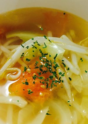 もやしとトマトの春スープ-レシピのメイン写真