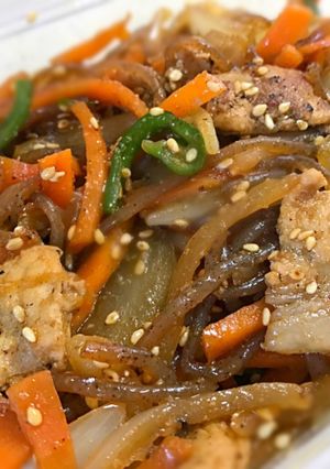 【作り置き】焼肉のタレで白滝チャプチェ風-レシピのメイン写真