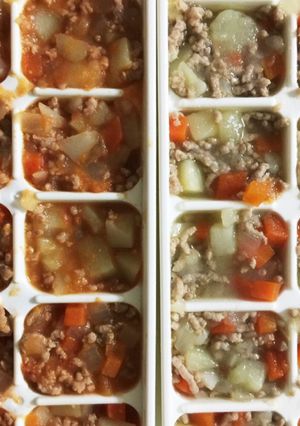 離乳食 後期 肉じゃが&トマト煮込み-レシピのメイン写真