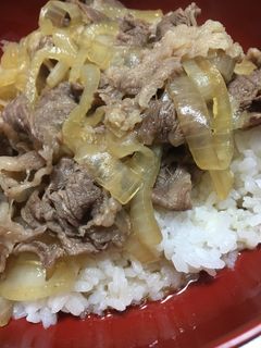 簡単牛丼~( ´罒`*)-レシピのメイン写真
