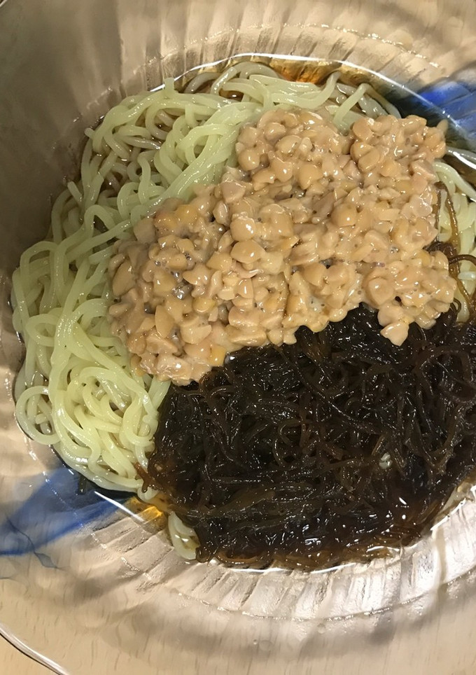 もずく納豆冷やし中華-レシピのメイン写真