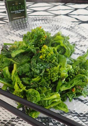 菜の花のオリーブ油炒め-レシピのメイン写真