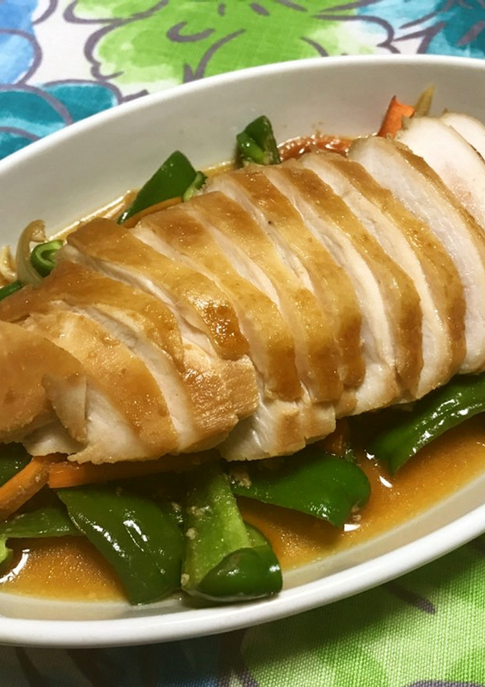 簡単…弱火で柔らか！鶏ムネ肉一枚生姜焼き-レシピのメイン写真
