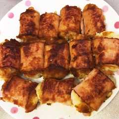 A picture of じゃがいものベーコン巻き.