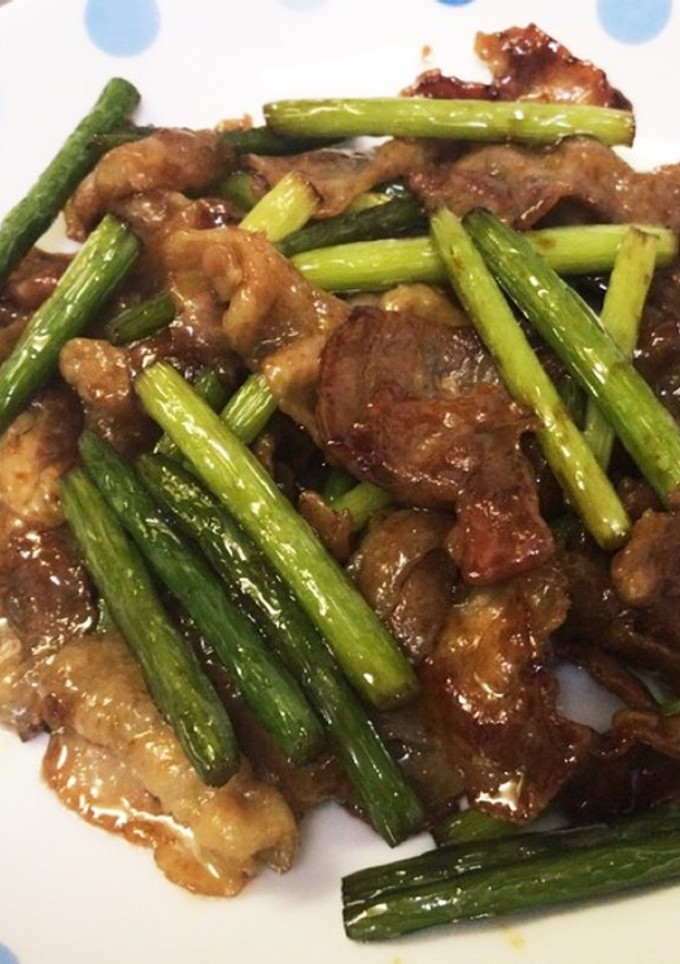 豚肉とにんにくの芽炒め-レシピのメイン写真