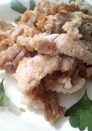 10分で☆簡単薄切り肉のチーズパン粉焼き-レシピのメイン写真