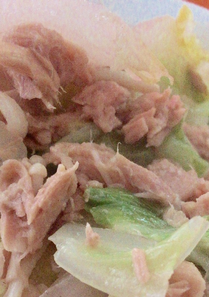 塩だけ☆簡単♪ツナとえのき白菜の炒め物-レシピのメイン写真