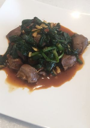 ニラと砂肝の鉄板旨煮-レシピのメイン写真