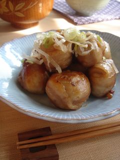 里芋と豚ばら肉の巻きコロ煮-レシピのメイン写真