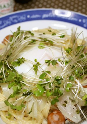 温玉のせフレッシュトマトのパスタ-レシピのメイン写真