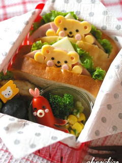 くまちゃんのポケットサンド(キャラ弁)-レシピのメイン写真