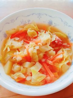 栄養満点!もち麦コンソメスープ-レシピのメイン写真