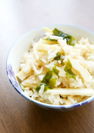 筍＆生わかめの味噌炊き込みご飯-レシピのメイン写真