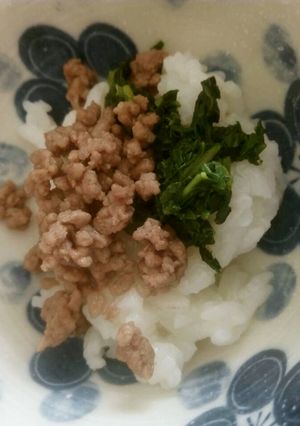 離乳食後期　スタミナそぼろ丼-レシピのメイン写真