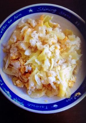 誰でもできる！レンジでキャベツチャーハン-レシピのメイン写真