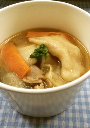 簡単給食　いいことふくらむまちだすいとん-レシピのメイン写真