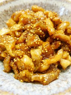 コラーゲンたっぷり鶏皮の甘辛煮★作り置き-レシピのメイン写真