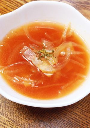 簡単ケチャップDEぶっこみトマトスープ風-レシピのメイン写真
