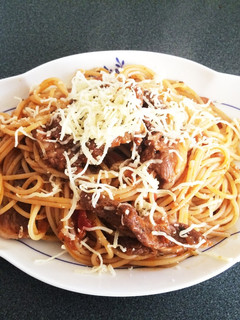 豚肉とほうれん草のトマトソースパスタ-レシピのメイン写真