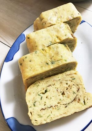 とろろ昆布、鰹パック、青海苔、胡麻卵焼き-レシピのメイン写真
