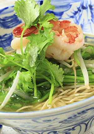 セリとエビの汁麺-レシピのメイン写真