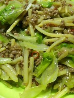 タケノコとレタスのピリ辛あんかけ炒め-レシピのメイン写真