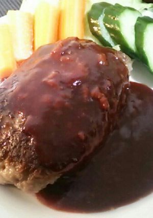 普通のハンバーグ-レシピのメイン写真