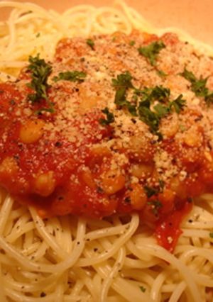 ベジタリアン用ミートソーススパゲティ♪-レシピのメイン写真
