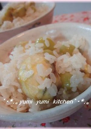 秋の恵み☆銀杏入り栗おこわ-レシピのメイン写真