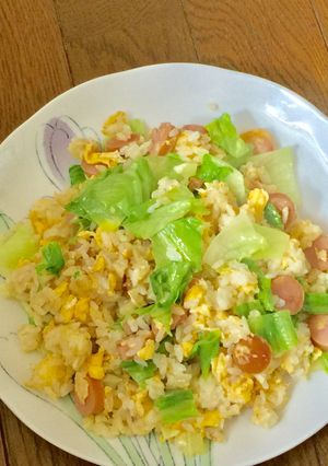 夏に爽やか・レモン風味のレタス炒飯-レシピのメイン写真